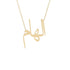 Gold Name Necklace - Ilham - الهام